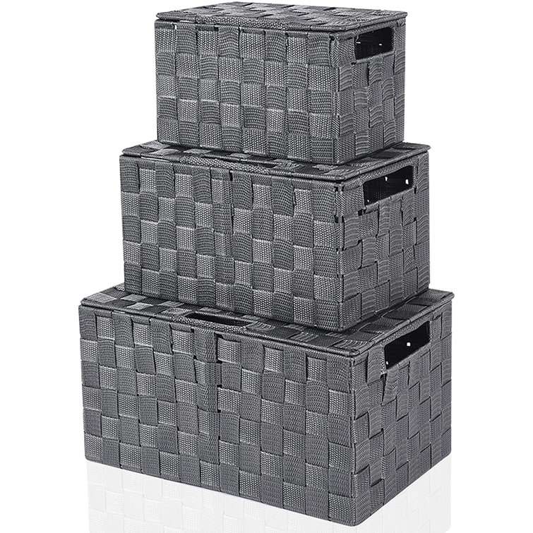 Black Bathroom Storage Box With Lid Semis Online